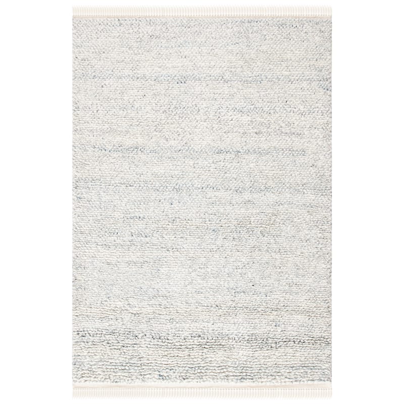 SAFAVIEH Handmade Casablanca Shag Tribal Grey Wool Rug