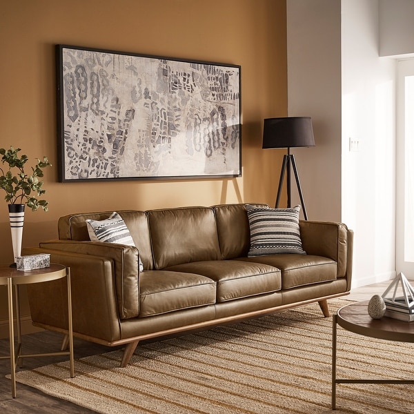 Gianella Oxford All Leather Sofa by iNSPIRE Q Modern - On Sale