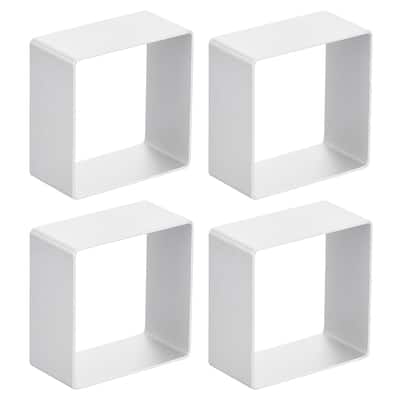 4pcs Metal Cookie Cutter, Aluminum Alloy Square Cookie Cutter for Biscuit Silver