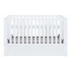 preview thumbnail 12 of 16, Toddler Bed Crib with Safety Guardrail and Drawers and 3 Height Options for Boys Girls, Wooden Slat Support Easy Assembly, Gray