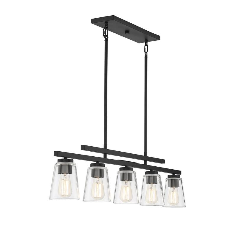 Savoy House Calhoun 5 Light 5" Wide Linear Chandelier