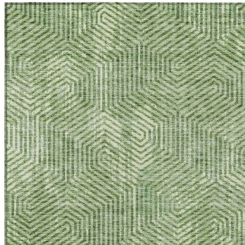 HomeRoots Geometric Transitional Rectangle Outdoor Rug