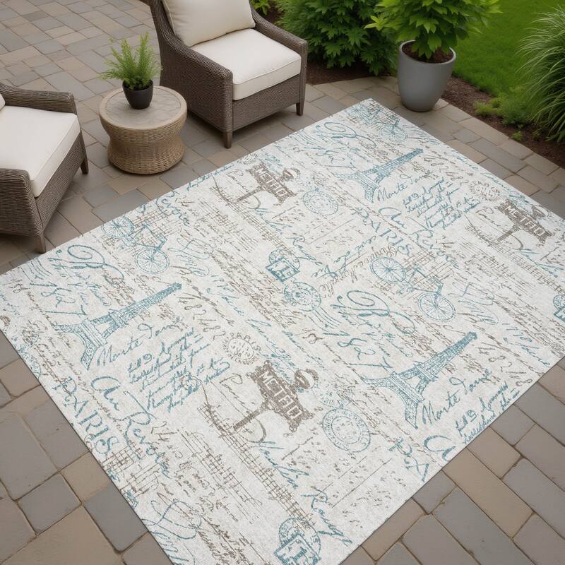 Machine Washable Indoor/ Outdoor Paris Chic Chantille Rug