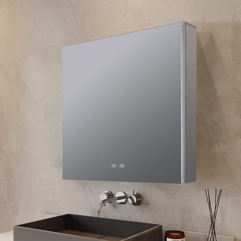 Corsica Surface-Mount LED Mirror Medicine Cabinet with Defogger