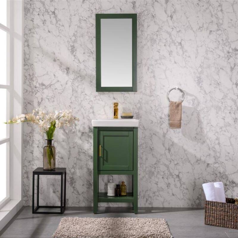 Legion Furniture 18" Pewter Green Sink Vanity