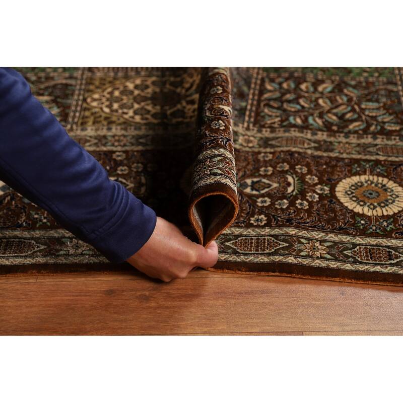 Florl Handmade Qum Persian Area Rug - 6'5"x 9'7"