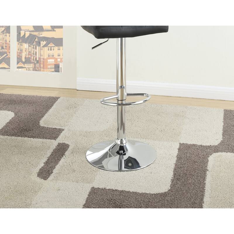Bar Stools Set of 2, Adjustable Counter Height Barstools with Back, Armless Kitchen Island Chairs with Footrest
