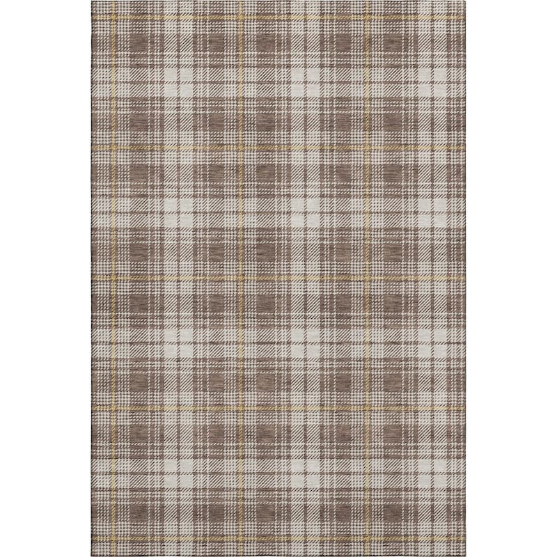 Premium Washable Super Soft Farmhouse Plaid Mayfield Rug
