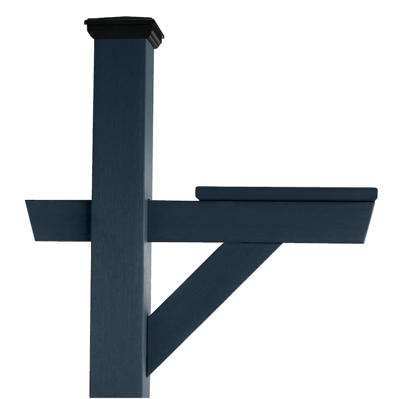 HIGHWOOD Eco-friendly Hazleton Mailbox Post - Blue