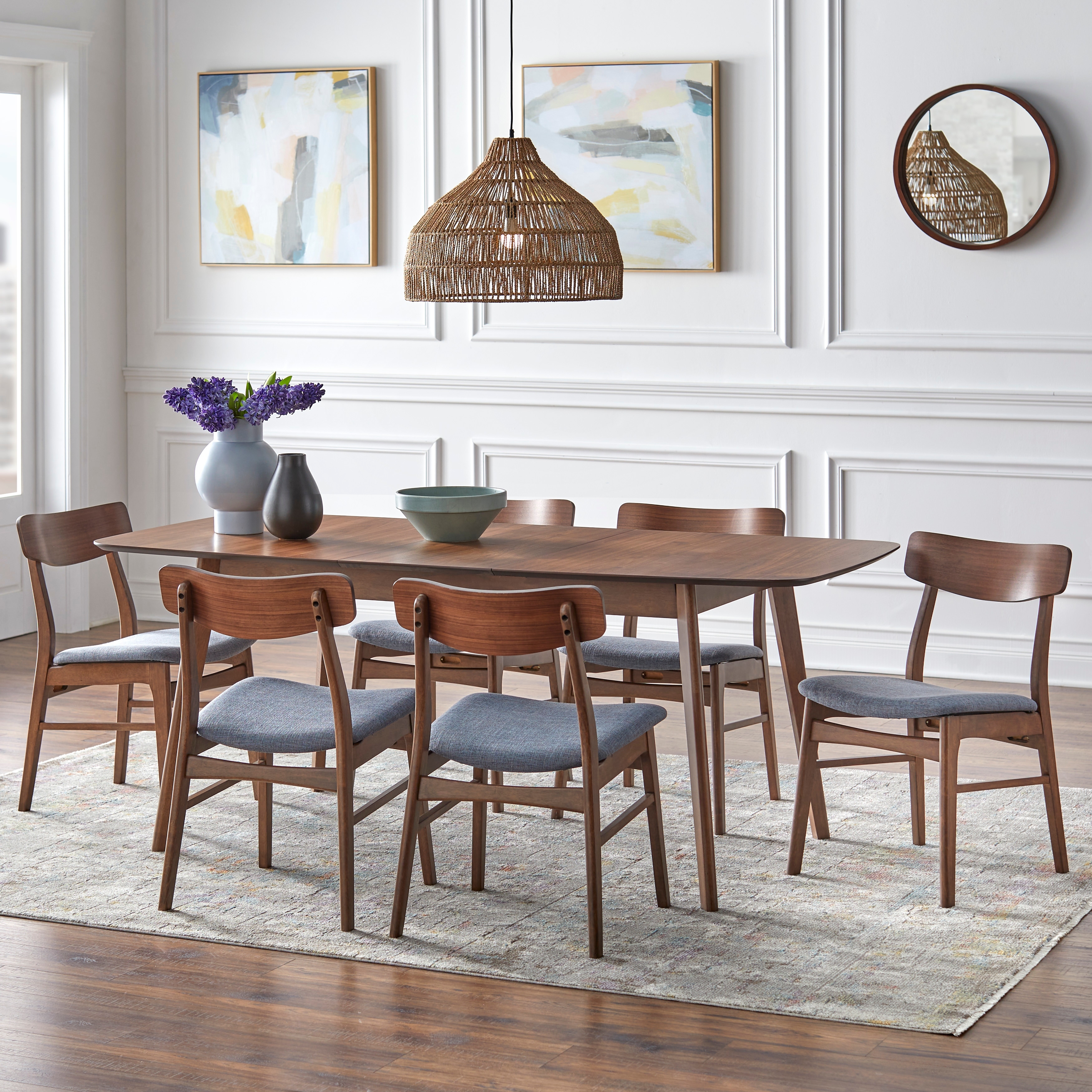 Simple Living Wave Butterfly-Leaf Dining Table - On Sale