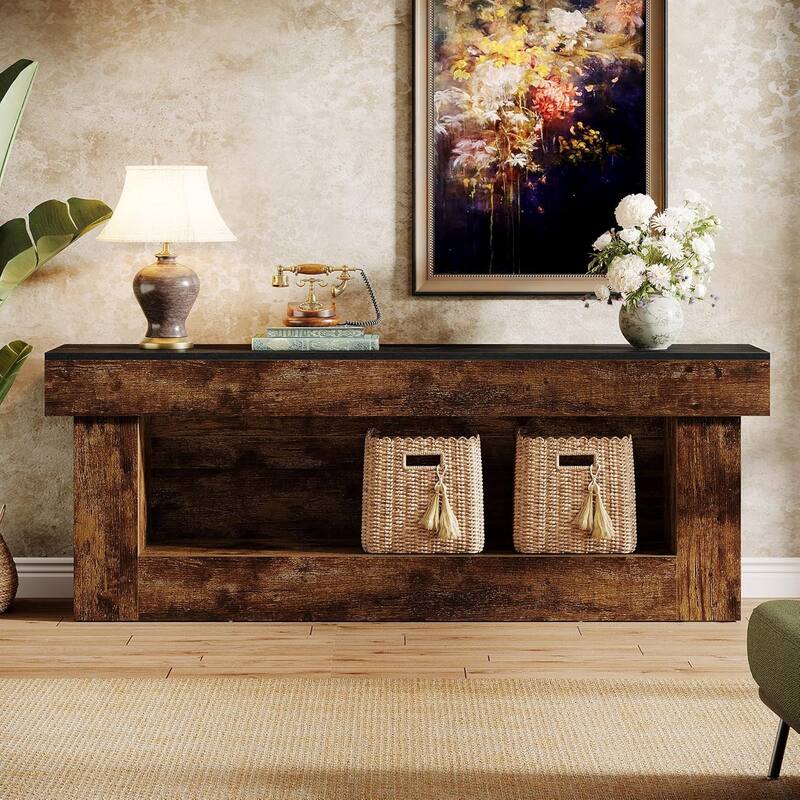 63-inch TV Stand with Storage, Entertainment Center for Living Room