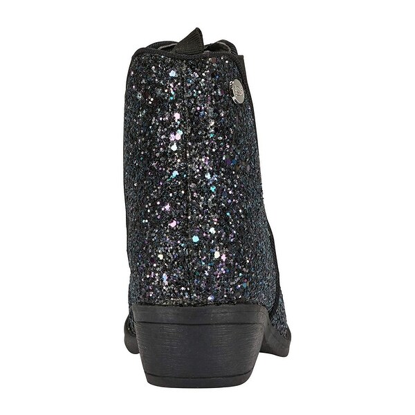 girls black sparkly boots