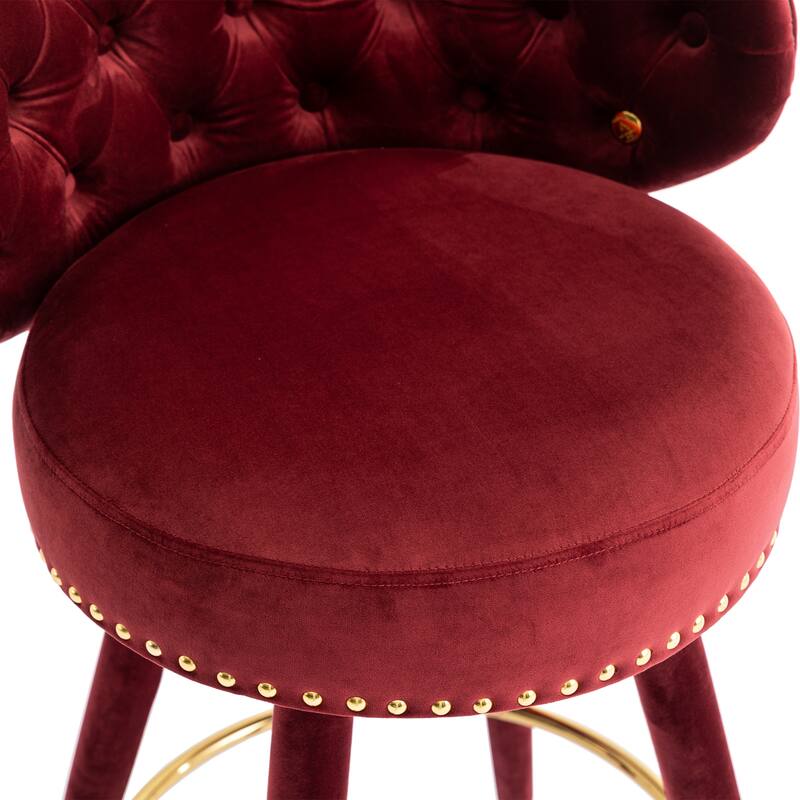 Counter Height Bar Stools with a fixed height of 360 degrees Set of 2