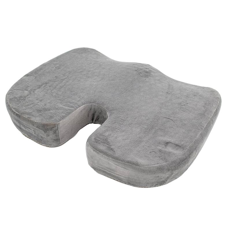 Memory Foam Cooling Gel Seat Cushion Enhanced Orthopedic Contour Coccy Cushion - Single