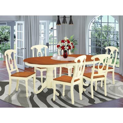 Rustic Dining Room Set - Ranch Style Table & Chairs for 8 - Kitchen Dinette Furniture