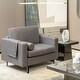 preview thumbnail 10 of 18, Costway Modern Accent Armchair Single Sofa with Bolster & Side Storage