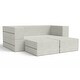 preview thumbnail 87 of 114, Jaxx Zipline Convertible Queen-size Sleeper Loveseat and Ottoman Set Ice