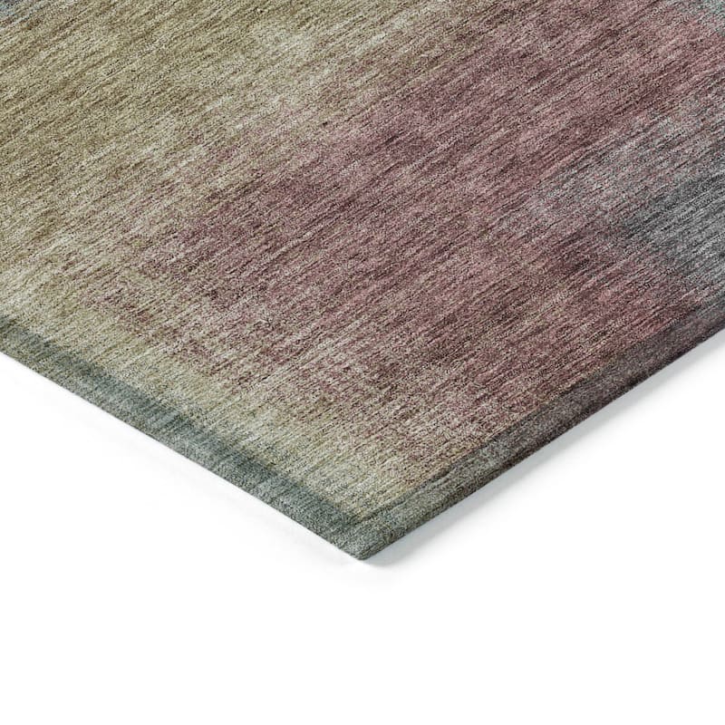 Machine Washable Indoor/ Outdoor Chantille Casual Ombre Rug