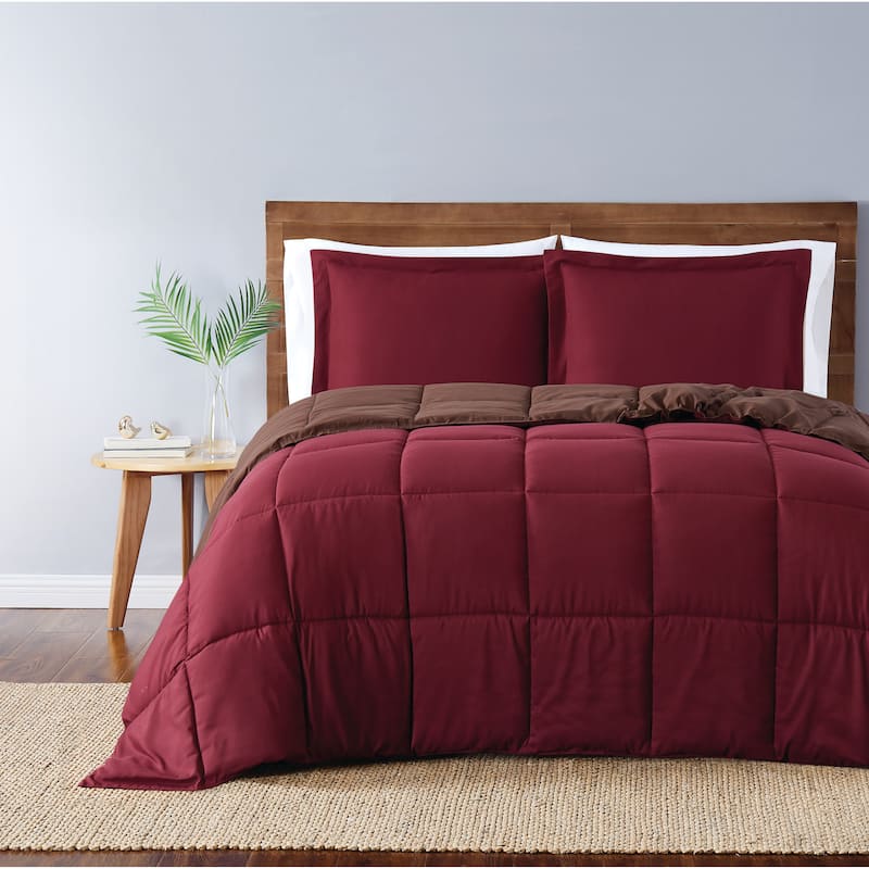 Truly Soft Everyday Reversible Down Alternative 3-Piece Comforter Set