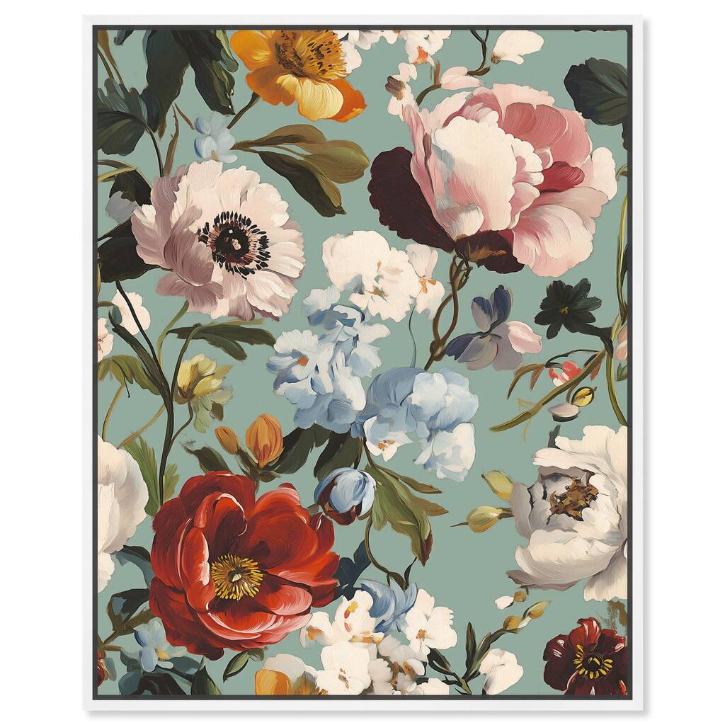 Floral Tapestry II Canvas by Art Remedy