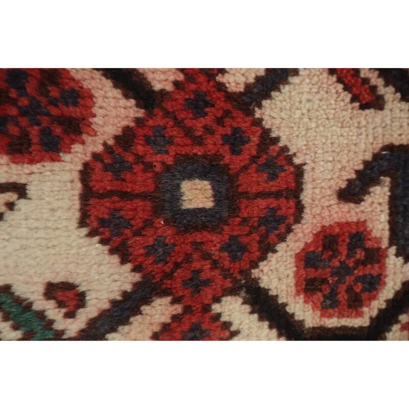 Hand Knotted Oriental 100% Wool Carpet Traditional Tribal Red Shiraz Area Rug - 10' 0'' X 6' 7''