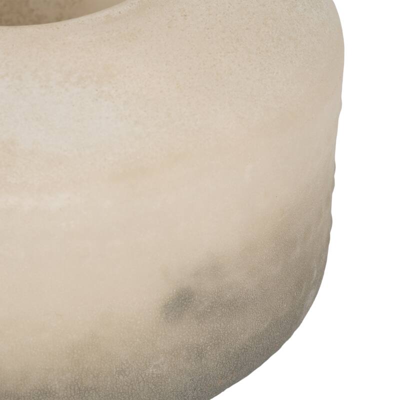 Sagebrook Home Elegance 8-inch Textured 2-tone Glass Vase, Serenity, Ombre