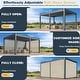 preview thumbnail 180 of 188, EROMMY Outdoor Louvered Pergola Gazebo with Adjustable Aluminum Rainproof Roof