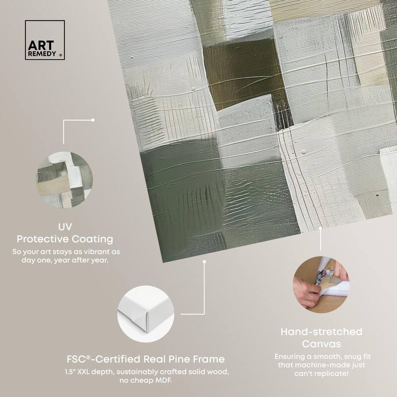 Pale Jade Green I Canvas by Art Remedy, Gallery Wrapped