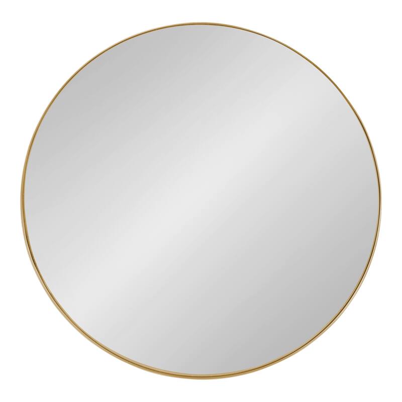 Kate and Laurel Rollo Round Framed Wall Mirror
