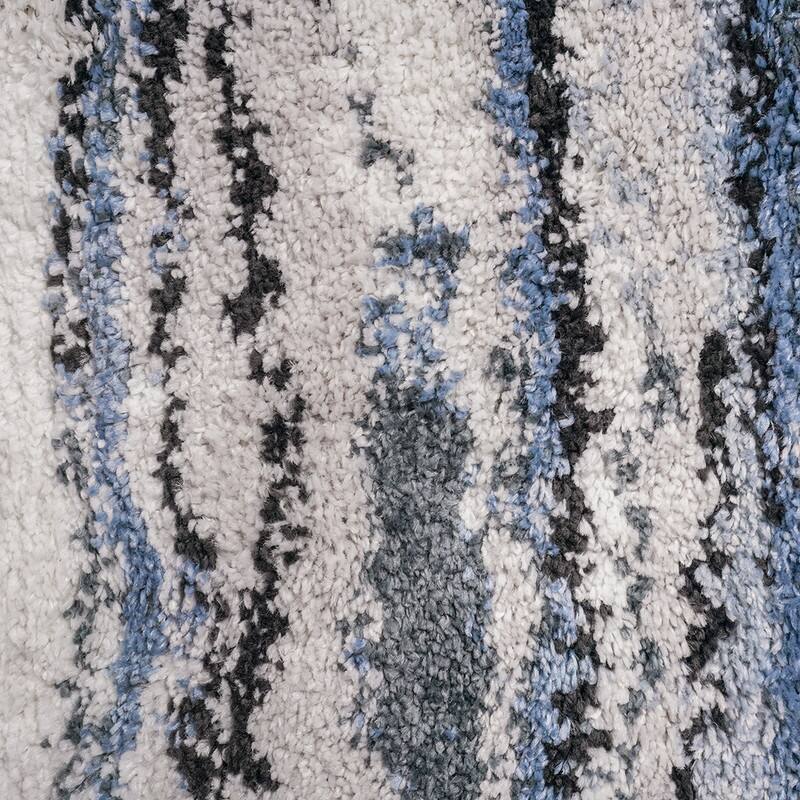 Watercolor Abstract Stripe Woven Area Rug - 5'x7'