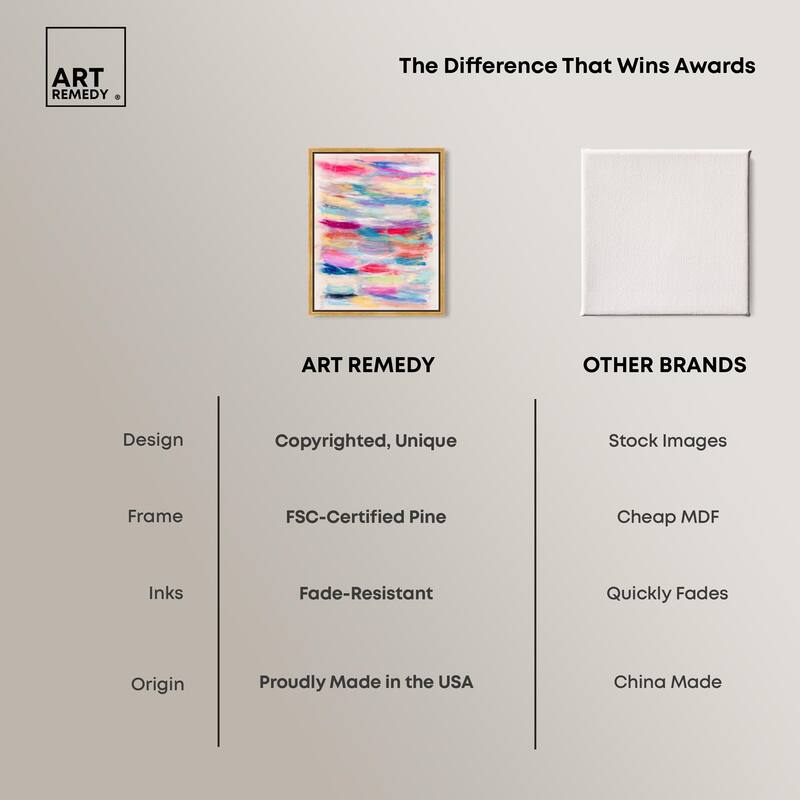 Color Bands Canvas by Art Remedy