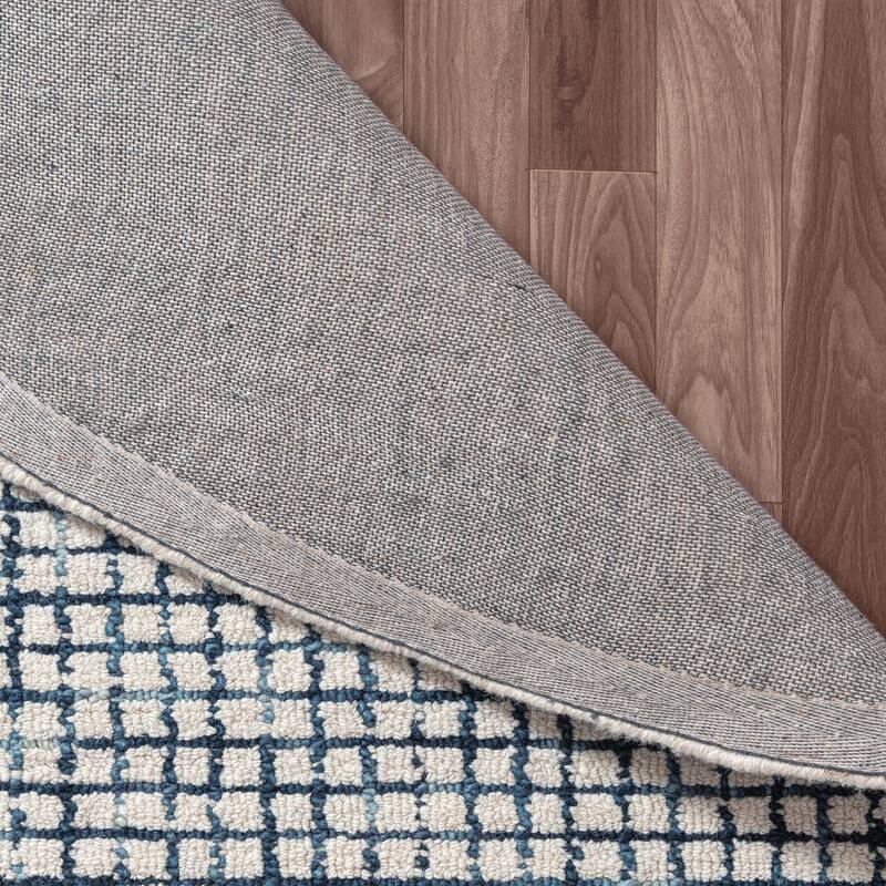 Noah Contemporary Checkered Wool Indoor Area Rug by Sevita