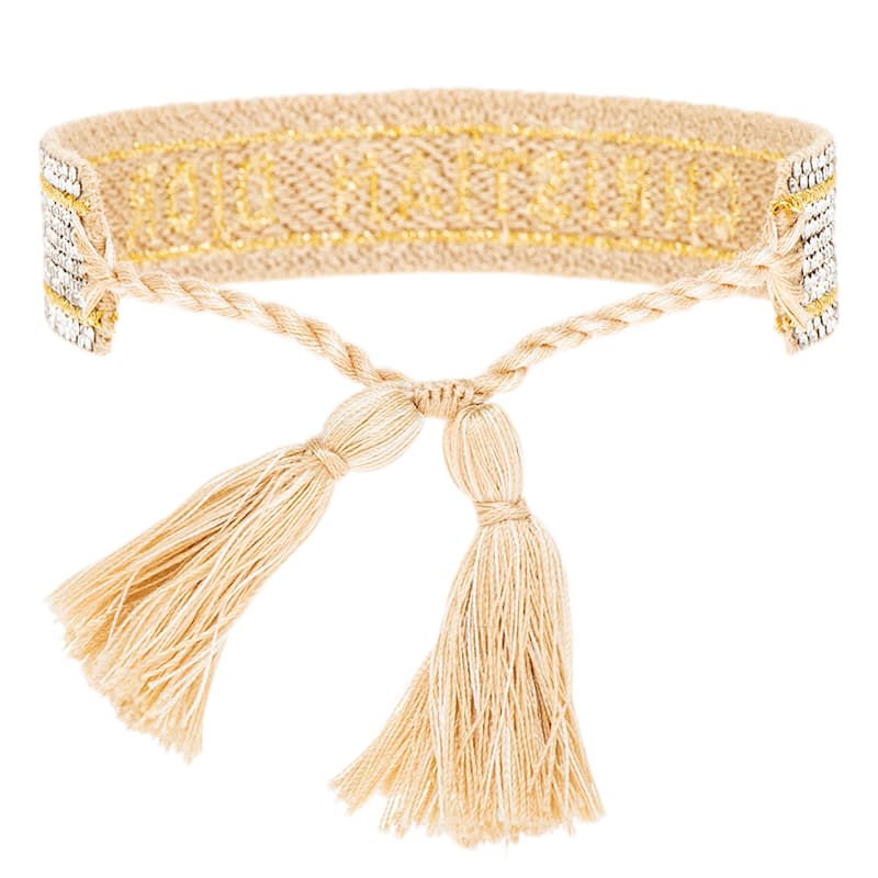 Christian Dior Bracelet with Crystals - Beige