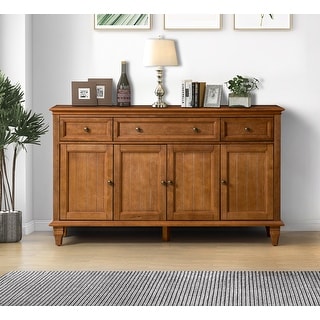Ottfried Traditional 58'' Wide Sideboard with 3 Drawers and 4 Doors by HULALA HOME