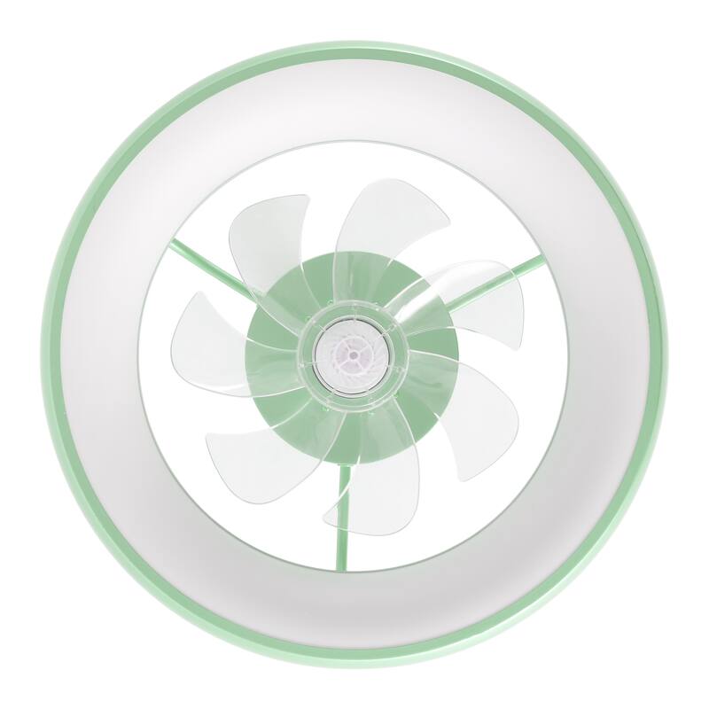 Loren 20" Modern 6-Speed Metal Dimmable Smart LED Ceiling Fan, App & Remote - 11.5 Inches