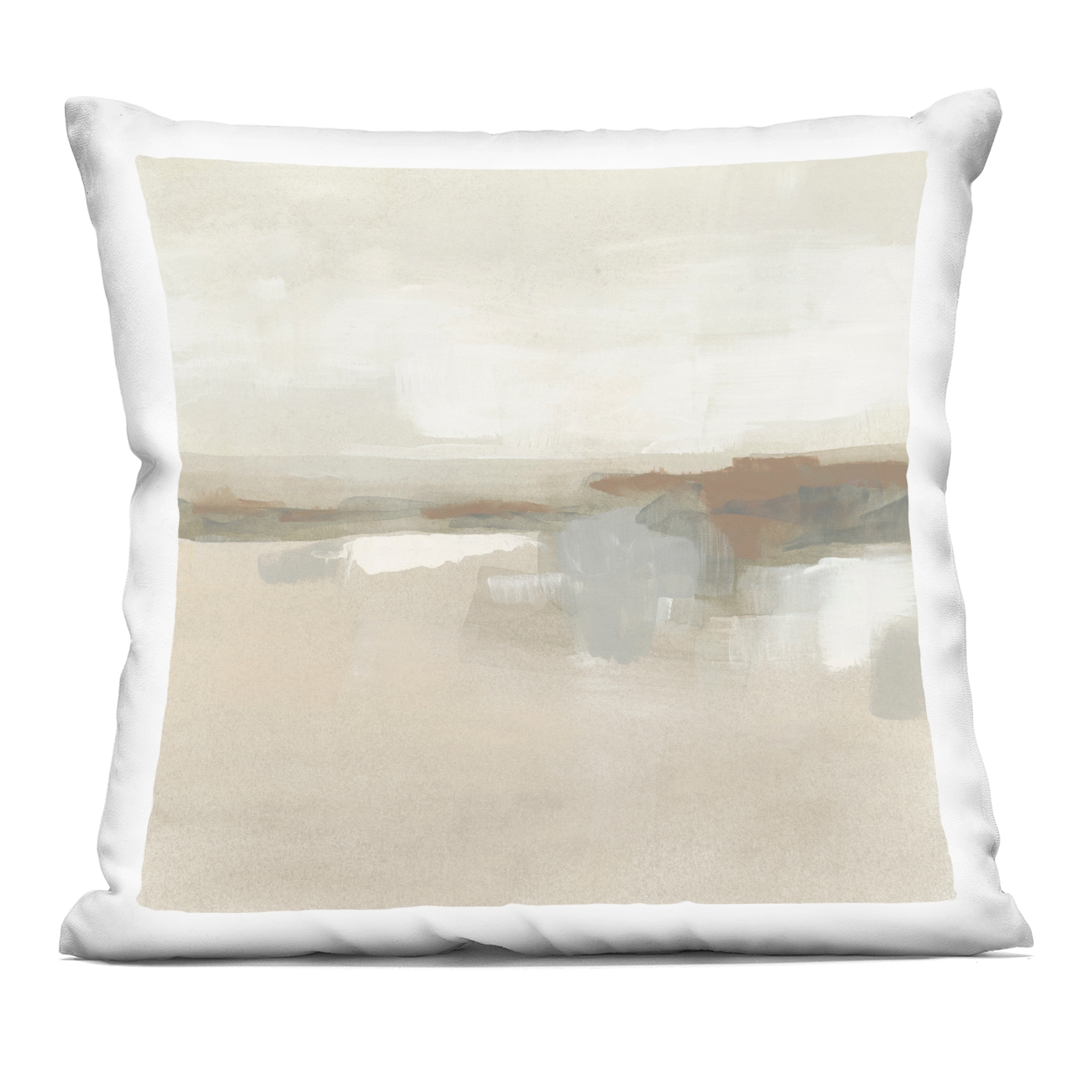 Stupell Abstract Neutral Land Decorative Printed Throw Pillow Design by June Erica Vess