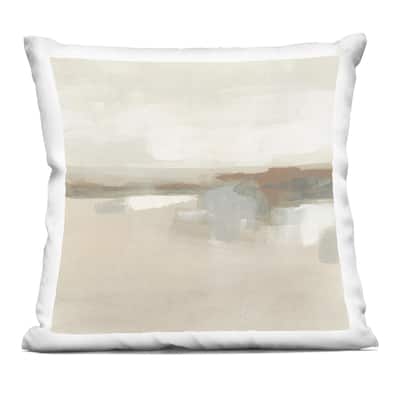 Stupell Abstract Neutral Land Decorative Printed Throw Pillow Design by June Erica Vess