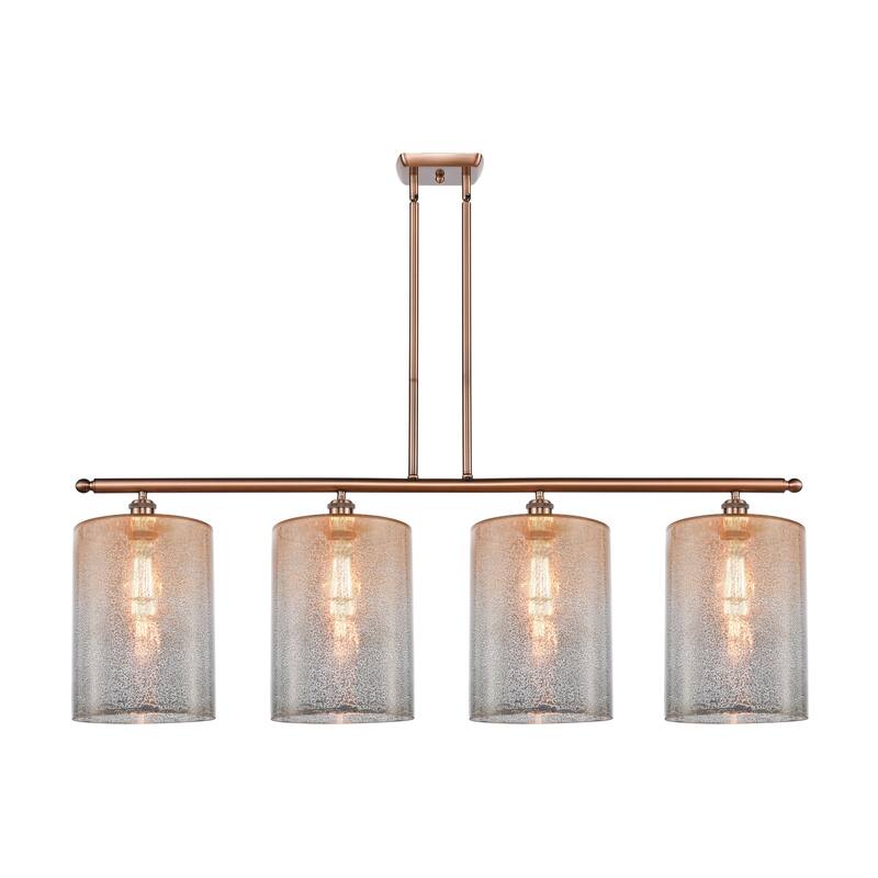 Innovations Lighting Cobbleskill - 4 Light 48" Island Light - Mercury/Antique Copper