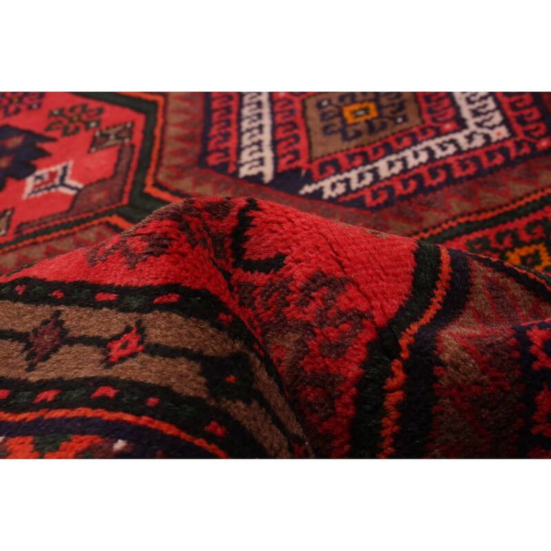 ECARPETGALLERY Hand-knotted Andelz Red Wool Rug - 3'10 x 7'3