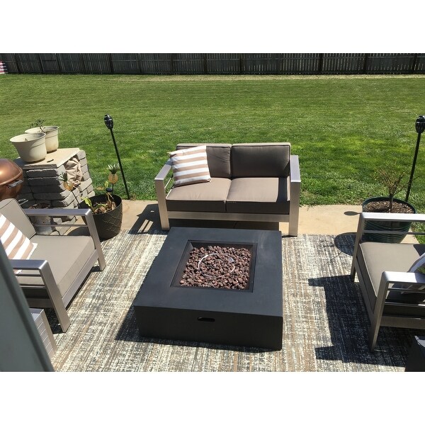 Top Product Reviews For Cortez Outdoor Contemporary Fabric Gray And Beige Area Rug By Christopher Knight Home 28226890 Overstock