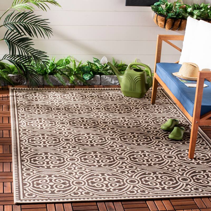 SAFAVIEH Beach House Guilene Indoor/ Outdoor Waterproof Patio Backyard Rug