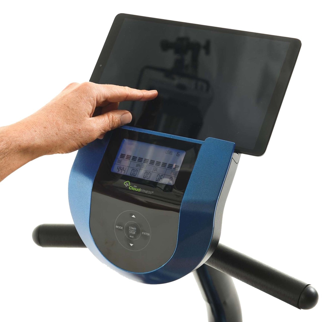 Exerpeutic bluetooth smart cloud poulain high capacity recumbent bike