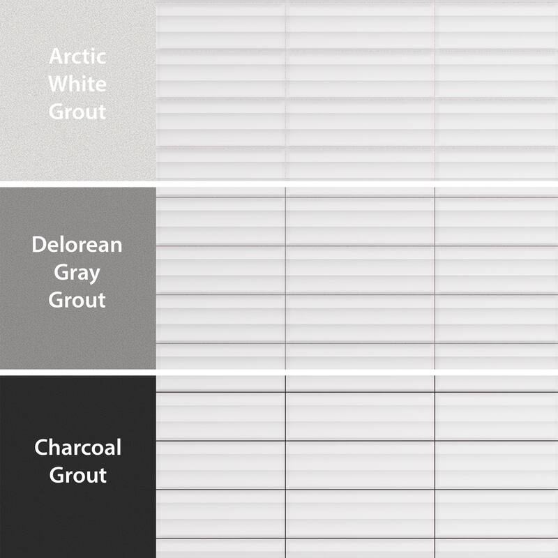 Merola Tile Crown Heights Maori Matte White 2-5/8" x 7-7/8" Ceramic Wall Tile