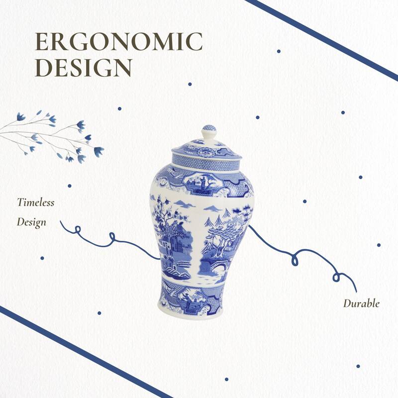 Spode Blue Italian Vase