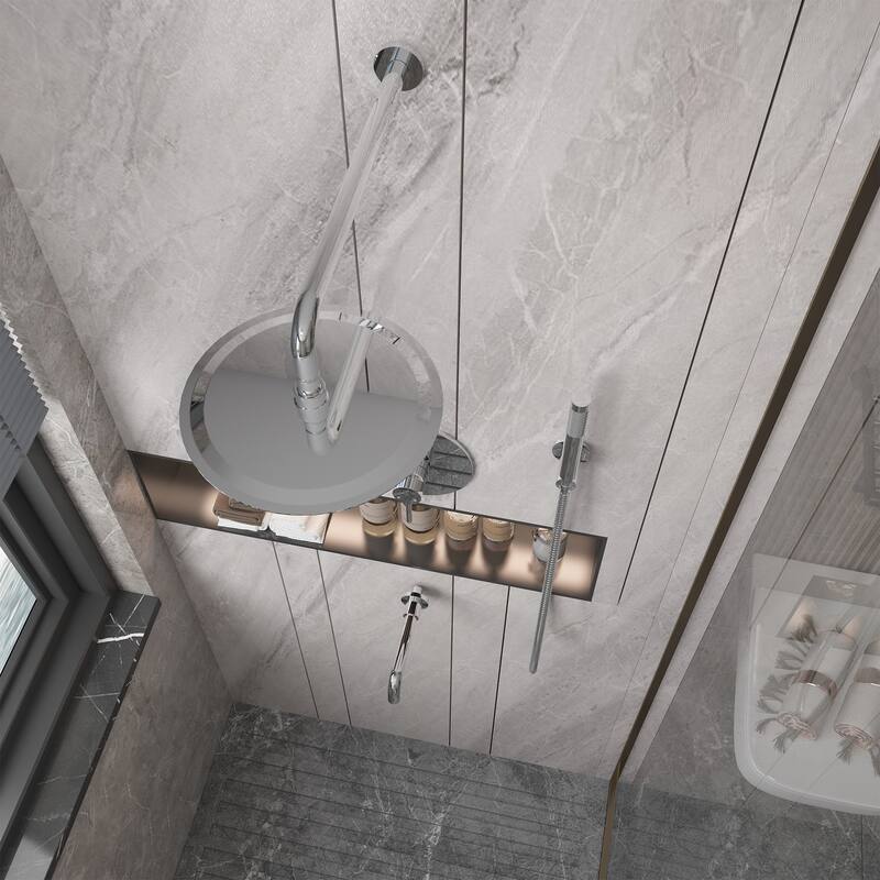 10-Inch Wall Mount Round Shower Set