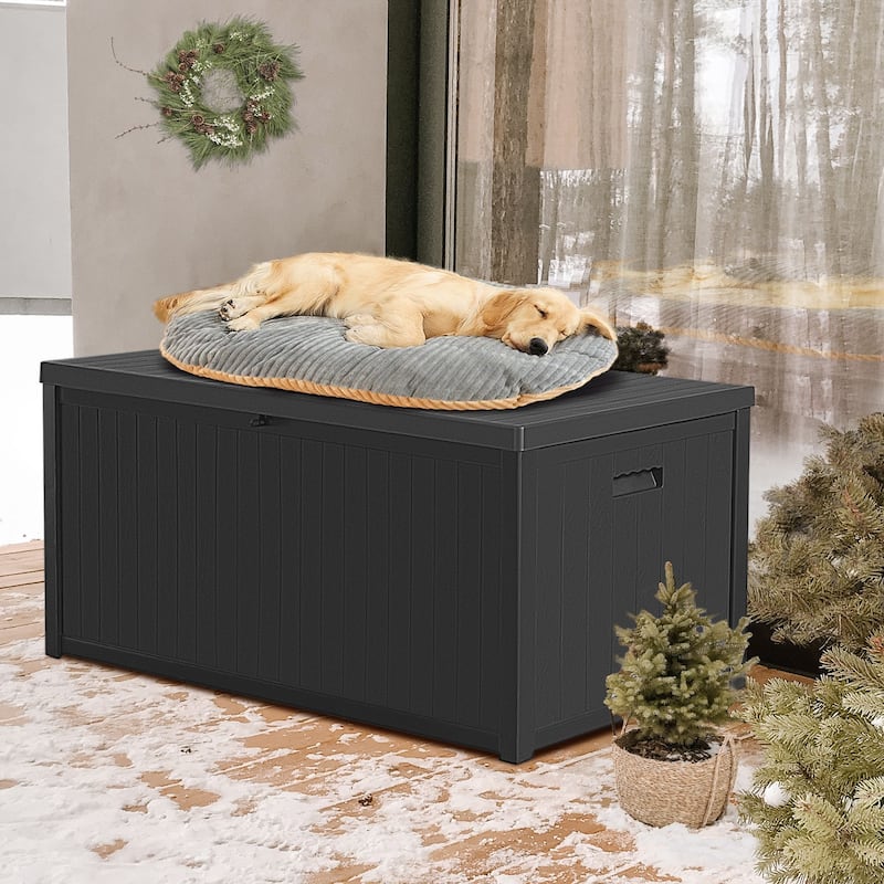 120 Gallon Resin Large Outdoor Indoor Patio Storage Box
