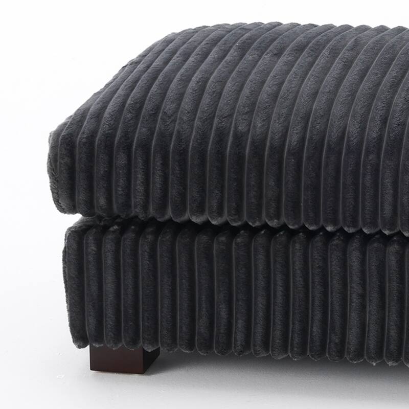 Plush Cloud Couch Modular Sectional Sofa with Ottoman