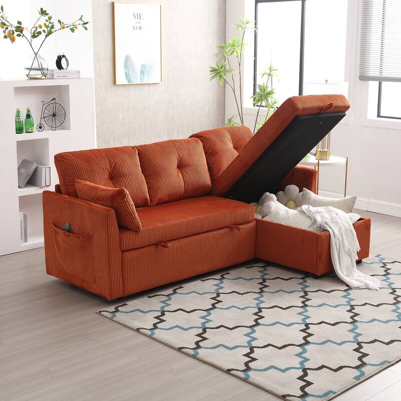Modular Sectional Sofa L Shaped Modular Couch with Reversible Chaise