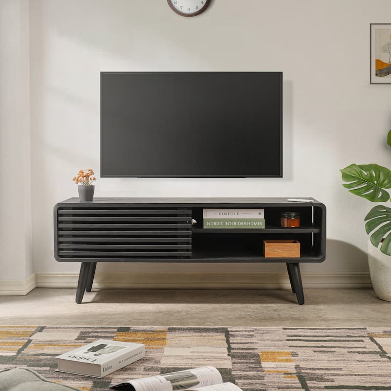 NPD Furniture Wilson 46 Inch KD Slat Low TV Stand