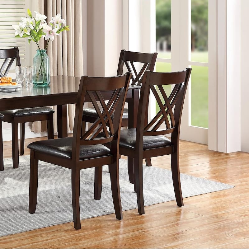 7 Piece Dining Set in Brown